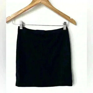 H&M Black Stretchy  Pull On Basic Casual Mini Skirt Grunge Whimsigoth Punk XS